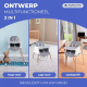 Kinderstoel | Evolutionair | Opvouwbaar | 3 in 1 | Verstelbaar dienblad | Veiligheidsbanden | Reizen | Spel | Kiara | Mobiclinic - Foto 2