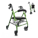 Pack Escorial Plus | Opvouwbare rollator | Groen | Remmen op hendels | Anti-decubituskussen | Visco-elastisch | Mobiclinic - Foto 1