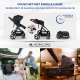 2in1 kinderwagen |Ultracompact opvouwbaar |Enkele hendel |5-puntsgordel |Afneembare stang |Max. 22kg |Zwart |Nuit |Mobiclinic - Foto 4