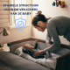 Reiswieg | Co-sleeping wieg | Verstelbare hoogte | Zijopening | Tot 15 kg | Draagtas | Eenvoudige montage | Moon | Mobiclinic - Foto 3