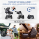 2-in-1 kinderwagen |Ultracompact opvouwbaar |Enkele hendel |5-puntsgordel |Afneembare stang |Max. 22kg |Grijs |Nuit |Mobiclinic - Foto 3