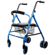 Rollator | Opvouwbaar | Aluminium | Zitting en rugleuning | Blauw | Paterna | Clinicalfy - Foto 2