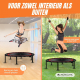 Ronde fitnesstrampoline |Opvouwbaar |Max 150kg |Verstelbare armleuning |Afneembaar | 101x101x118cm |Kangumobi |Mobiclinic - Foto 8