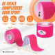 Set van 2 Kinesiotape | Roze en Blauw | Neuromusculaire Bandage | 5mx5cm | Mobitape | Mobiclinic - Foto 2