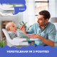 2 in 1 kinderstoel |360º wielen |Verstelbaar 2 hoogtes |Max 35kg |Blad en opbergruimte| Evolutief| Witgroen |Forest|Mobiclinic - Foto 7