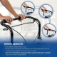 Aluminium rollator | Eengreepsgreep | Met tas en dienblad | 4 wielen | Licht | Wit | Olimpo | Mobiclinic - Foto 4