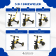 5 in 1 driewieler | Evolutionair | Verstelbaar stuur |Max 25kg | Licht | 1,5 jaar - 5 jaar | Geel | Chase|Mobiclinic - Foto 2