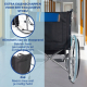 Opvouwbare rolstoel | Orthopedisch | Lichgewicht | Zwart |Alcázar | Mobiclinic - Foto 6