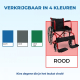 Rolstoel | Inklapbaar | Groot wiel | Stevig | Rood | Alcazaba | Mobiclinic - Foto 4