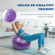 Pilates bal | 58 cm | Anti-slip | Anti-punctuur | Inclusief inflator | Wasbaar | Paars | PY-01 |Mobiclinic - Foto 2