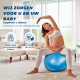 Pilates bal | 58 cm | Anti-slip | Anti-punctuur | Inclusief inflator | Wasbaar | Blauw | PY-01 |Mobiclinic - Foto 3