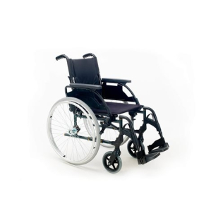 Breezy Premium (formerly 250) foldable wheelechair in selenium grey, with 24" wheels