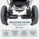 Elektrische rolstoel | Opvouwbaar | Aluminium | Universele joystick | Dubbele modus | 20 km autonomie | Maximaal gewicht. 100 kg - Foto 7