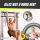 Pull-Up Bar|Max 200kg|Verstelbaar|Inlays en EVA|Geen Gereedschap|Inbegrepen|Zwart en Blauw|K5|Mobiclinic - Foto 3