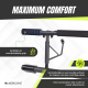 Pull-Up Bar|Max 200kg|Verstelbaar|Inlays en EVA|Geen Gereedschap|Inbegrepen|Zwart en Blauw|K5|Mobiclinic - Foto 7