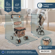 Boodschappentrolley rollator | 4 wielen | Opvouwbaar | Met tas | Met remsysteem | Leuke Print | Coliseo | Mobiclinic - Foto 1