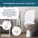 Toiletverhoger | Met deksel | 17 cm | Verstelbaar | Kantelbaar | Opklapbare armleuningen | Wit | Tajo |Mobiclinic - Foto 7