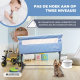 Co-sleeping wieg | Verstelbare hoogte | Zijopening | Tot 15 kg | Draagtas | Eenvoudige montage | Moon | Mobiclinic - Foto 6