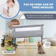 Reiswieg | Co-sleeping wieg | Verstelbare hoogte | Zijopening | Tot 15 kg | Draagtas | Eenvoudige montage | Moon | Mobiclinic - Foto 5