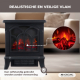 Elektrische haard | 1800W | 3D-vlam| Bescherming tegen oververhitting | Instelbare temperatuur | Decoratief | Woede | Mobiclinic - Foto 6