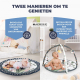 Baby-activiteitenmat | 5 speelgoed | 2 bogen | Zintuiglijke ontwikkeling | Interactief | Dreamland | Grijs | Mobiclinic - Foto 3