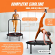 Okrągła trampolina fitness |Składana |Maks. 150kg |Regulowany podłokietnik |Zdejmowany | 101x101x118cm |Kangumobi |Mobiclinic - Foto 6