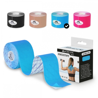 Kinesiotape , Opatrunek kinezjologiczny, Kolor niebieski, Mobiclinic