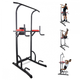 Estação pull-up | Treino completo | Encosto ajustável | Acolchoado | Aço | Max. 200kg | MultiFit | Mobiclinic