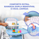 Cadeira alta e baloiço | Dobrável | Rodas e bandeja | Capacidade máx 15kg | 6-36 meses | Ajustável | Azul | Nala | Mobiclinic - Foto 10