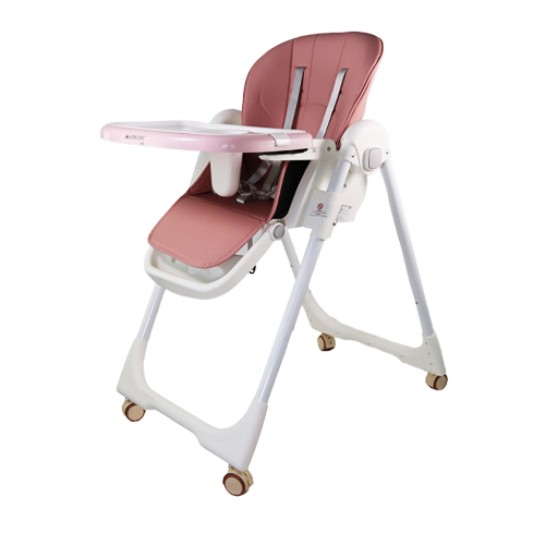 Cadeira Refeição Bebé Alta Cadeira de Jantar Dobrável com Rodas