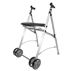 Rollator med hjul | Fällbar | Aluminium | Sittplats | Svart | ARA-C | Forta