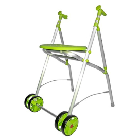 Rollator med hjul | Fällbar | Aluminium | Sittplats | Pistasch | ARA-C | Forta